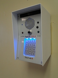Secure Keypad Entrance to Climate Controlled Storage of Hinesville
