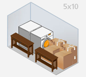 50 Sq Ft | 450 Cu Ft Storage Unit